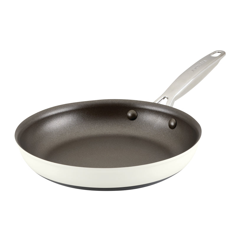 Anolon Achieve Hard Anodized Nonstick Frying Pan, 10-Inch, Cream