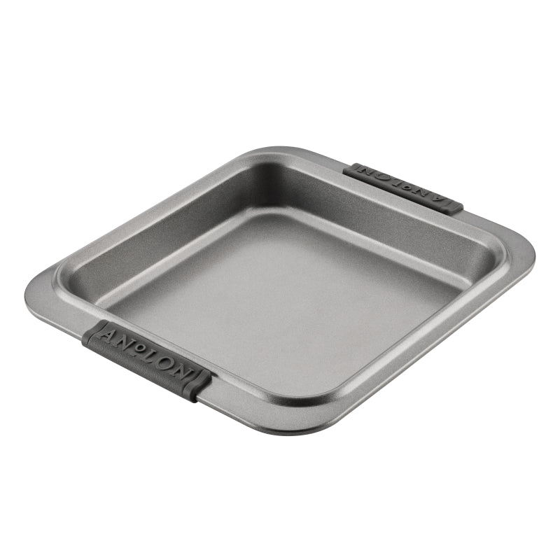 Anolon Advanced Bakeware Nonstick Square Cake Pan, 9-Inch x 9-Inch, Gray