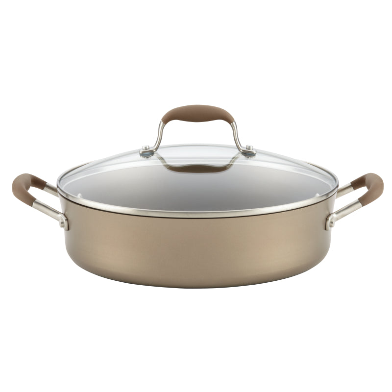 Anolon Advanced Umber 5.5 Quart Covered Dutch Oven Umber
