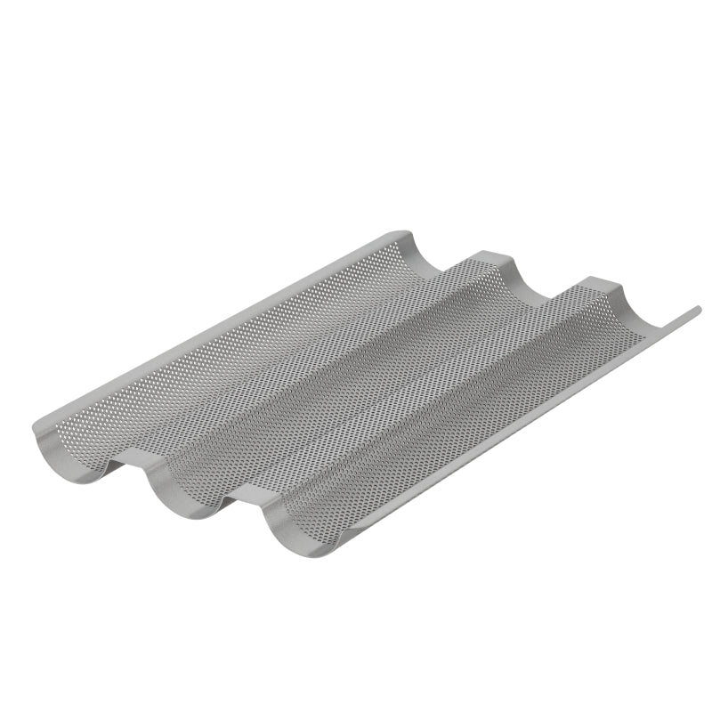 Anolon Advanced Bakeware Nonstick Three Channel Baguette Tray, Graphite