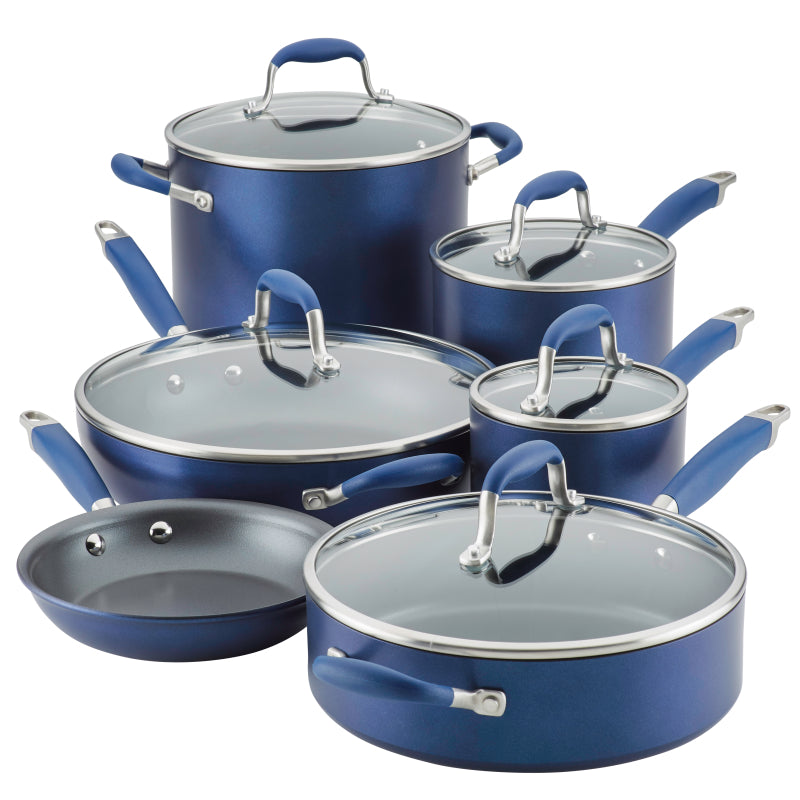Anolon Advanced Home Indigo 11 Piece Cookware Set Indigo