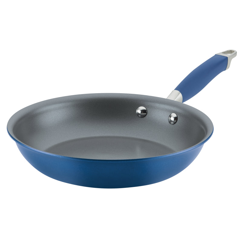 Anolon Advanced Home Hard-Anodized Nonstick Skillet, 10.25-Inch, Indigo