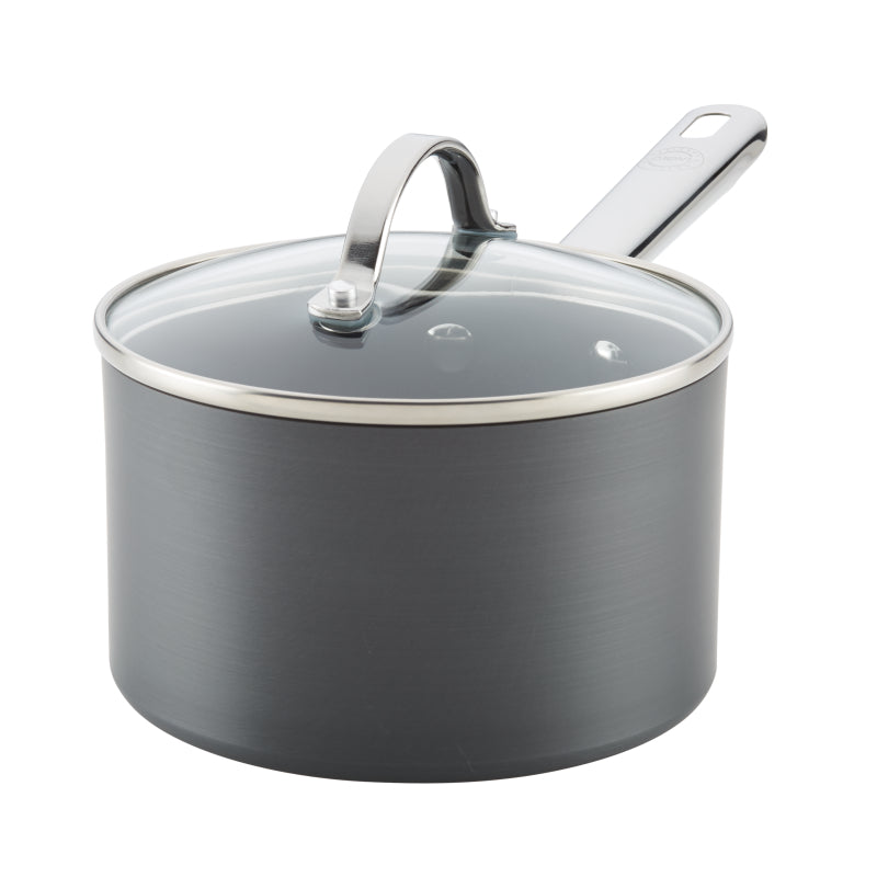 Anolon Hard Anodized Nonstick Covered Saucepan, 2-Quart