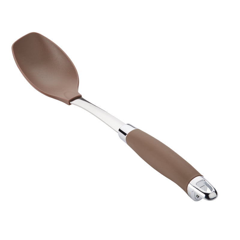 Anolon Tools and Gadgets SureGrip Nonstick Solid Kitchen Spoon, 13.25-Inch, Bronze