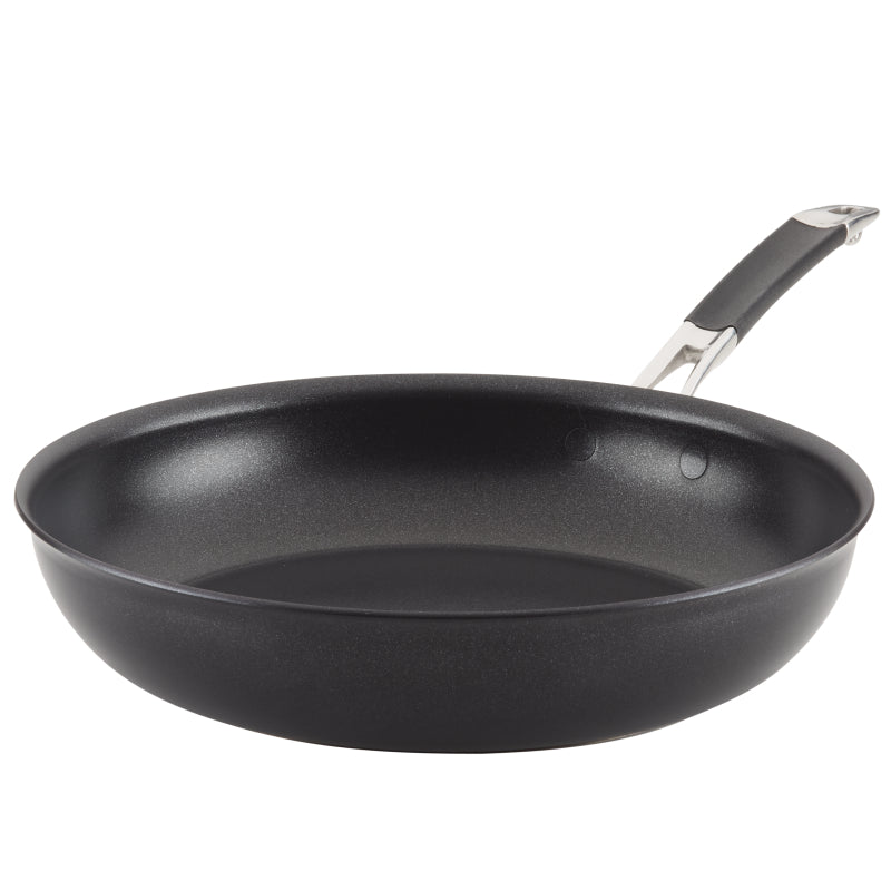 Anolon SmartStack Hard Anodized Nonstick Induction Frying Pan, 12-inch, Black