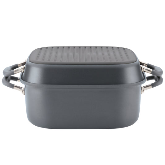 Anolon Advanced Hard Anodized Nonstick Two Step Meal Combo Cookware Set, 2-Piece, Moonstone