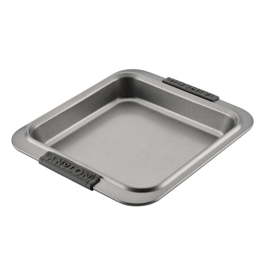 Anolon Advanced Bakeware Nonstick Square Cake Pan, 9-Inch x 9-Inch, Gray