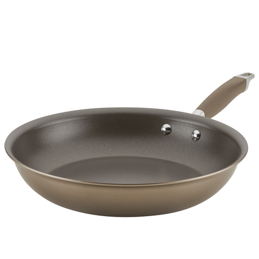 Anolon Advanced Home Hard-Anodized Nonstick Frying Pan, 12.75-Inch, Bronze