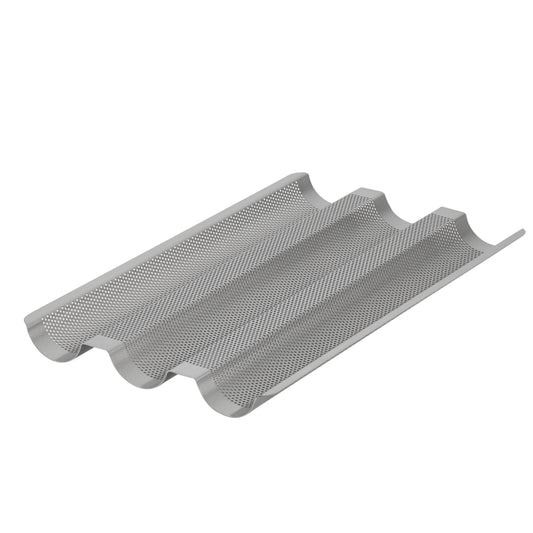 Anolon Advanced Bakeware Nonstick Three Channel Baguette Tray, Graphite