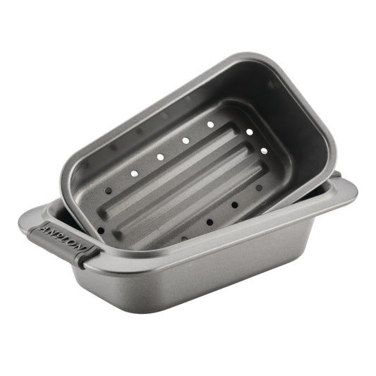 Anolon Advanced Bakeware Nonstick Loaf Pan Set, 2-Piece, Gray