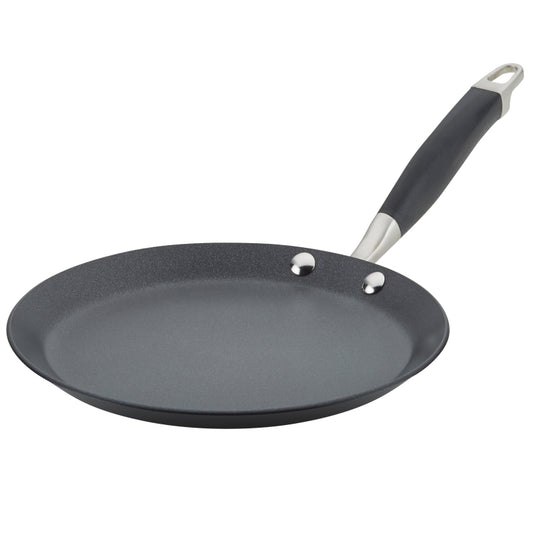 Anolon Advanced Home Hard-Anodized Nonstick Crepe Pan, 9.5-Inch, Onyx