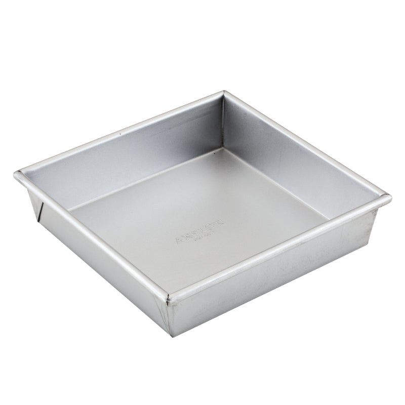 Anolon Pro-Bake Bakeware Aluminized Steel Square Cake Pan, 9-Inch, Silver