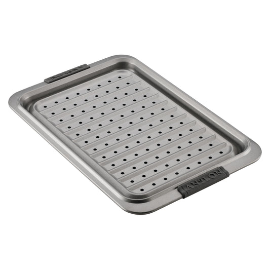 Anolon Advanced Bakeware Nonstick Sheet Pan and Crisper Set, 10-Inch x 15-Inch, Graphite