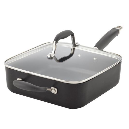 Anolon Advanced 4 Quart Covered Square Saute Gray