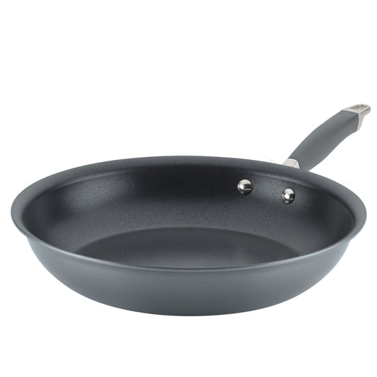 Anolon Advanced Home Hard-Anodized Nonstick Frying Pan, 12.75-Inch, Moonstone